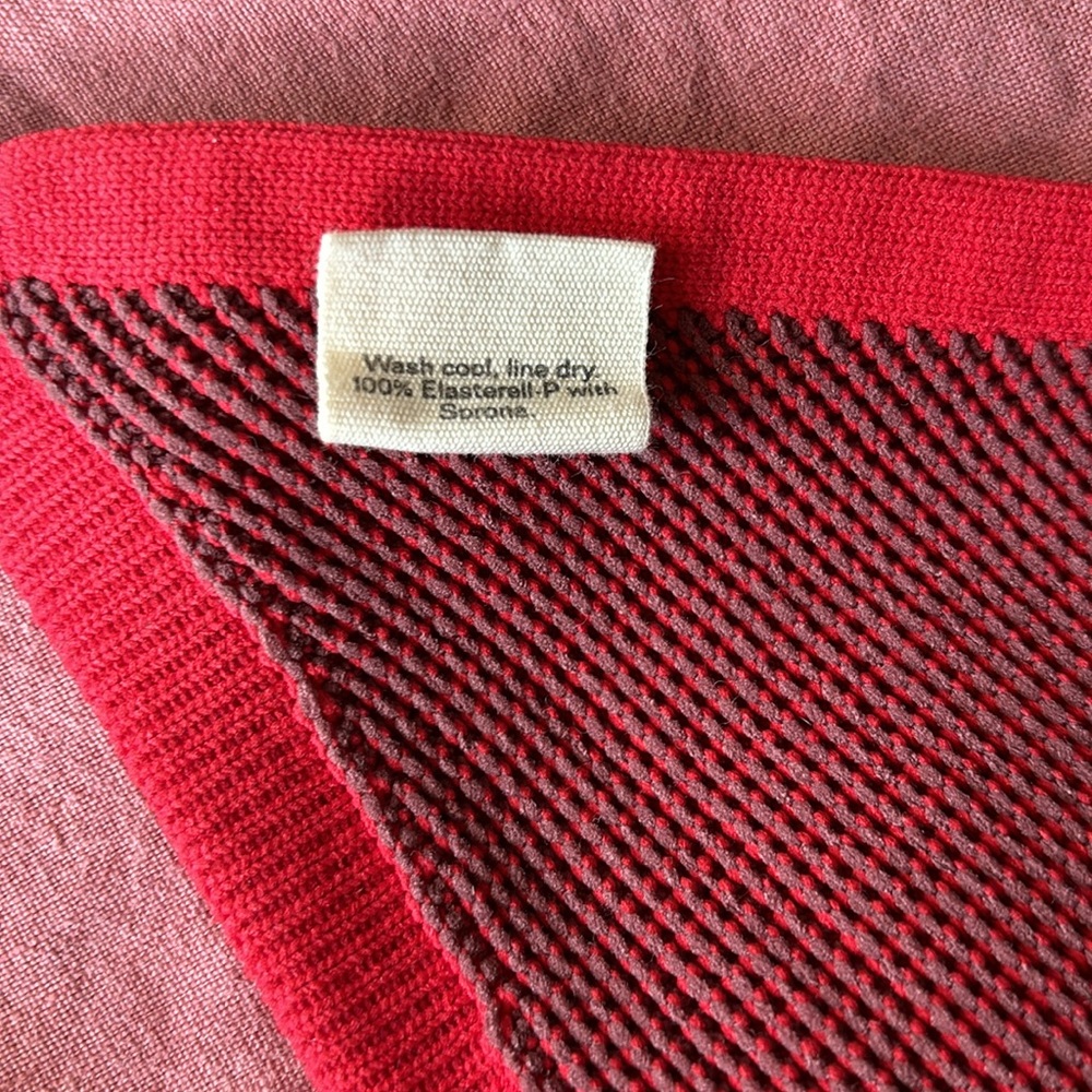 ARQ Giulia Halter Top in Cherry Red, size extra small - Picture 6 of 8